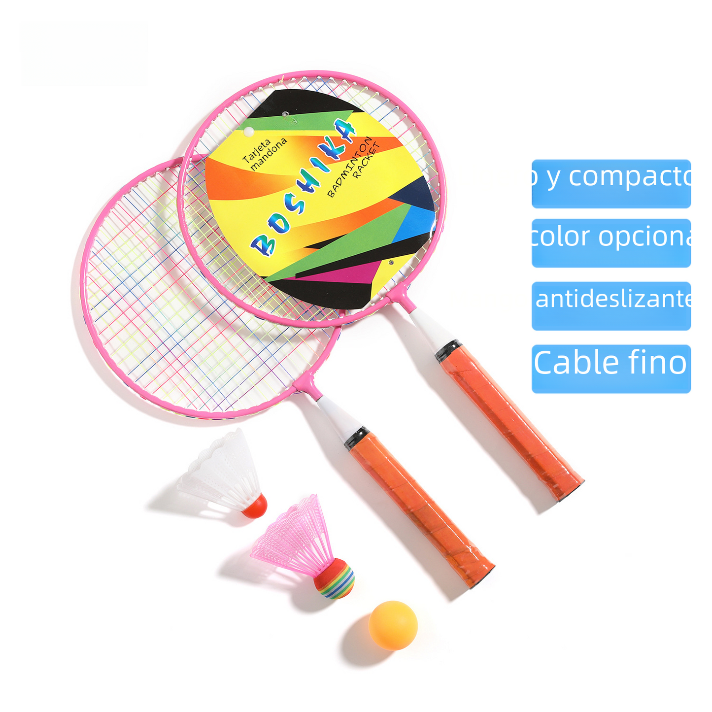 Children's Badminton Racket Set - Cartoon Outdoor Toys