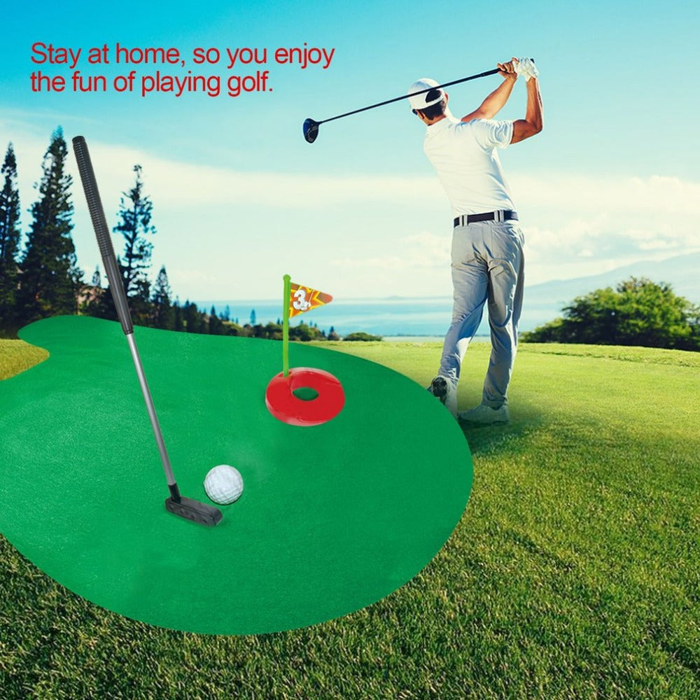 Toilet Golf Set - Unique Toy for Kids