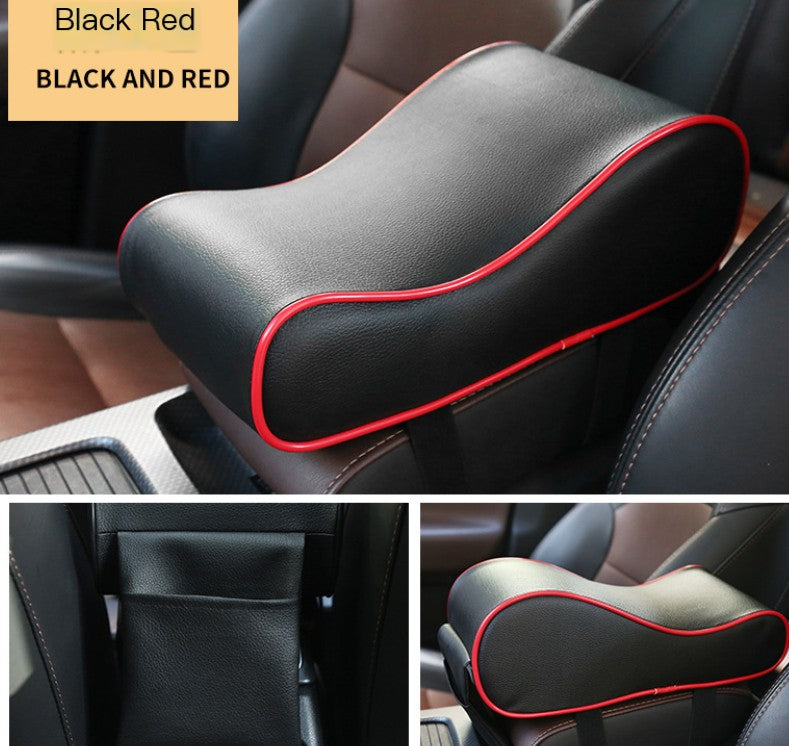 Memory Foam Car Armrest Pad - Universal Leather Design