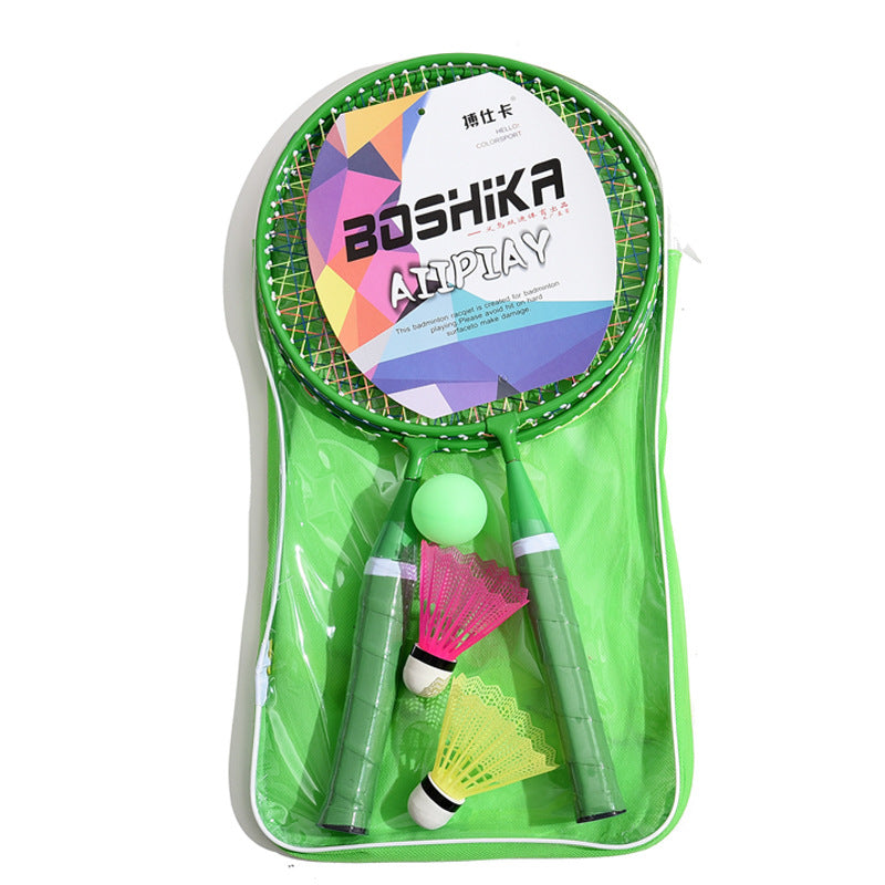 Children's Badminton Racket Set - Cartoon Outdoor Toys