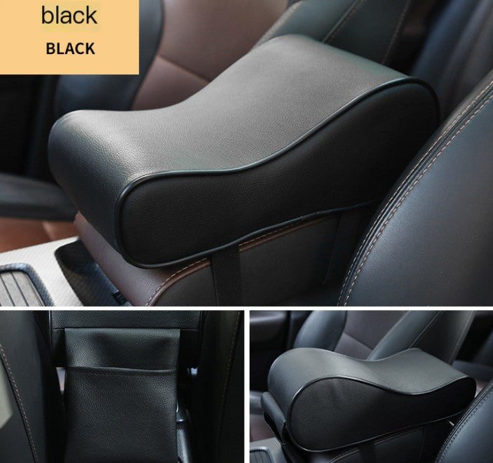Memory Foam Car Armrest Pad - Universal Leather Design