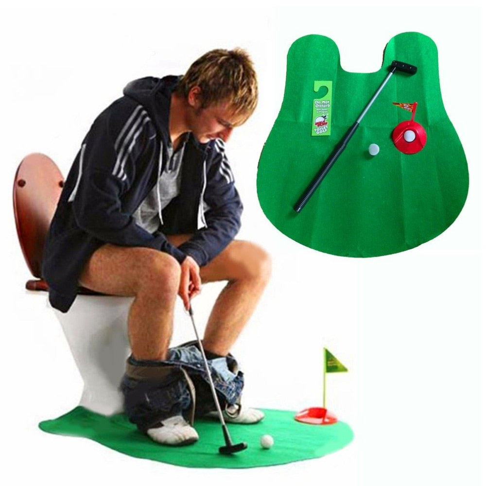Toilet Golf Set - Unique Toy for Kids