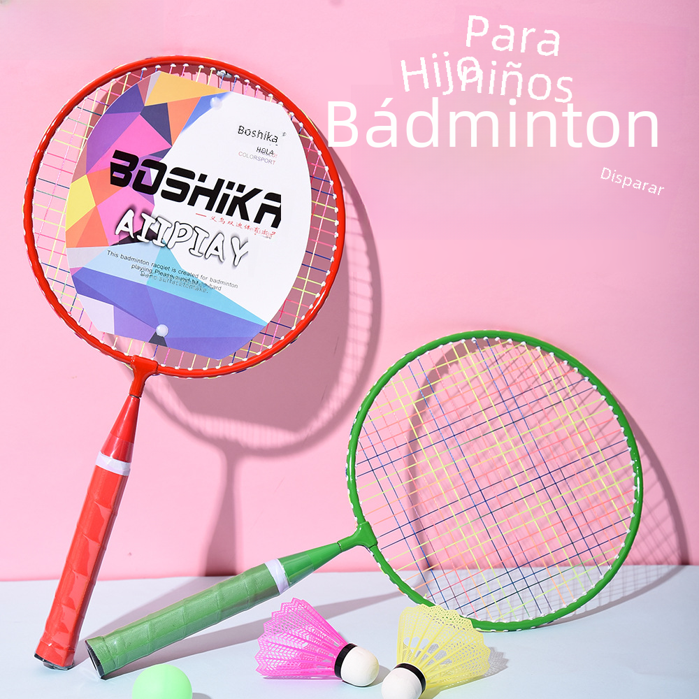 Children's Badminton Racket Set - Cartoon Outdoor Toys
